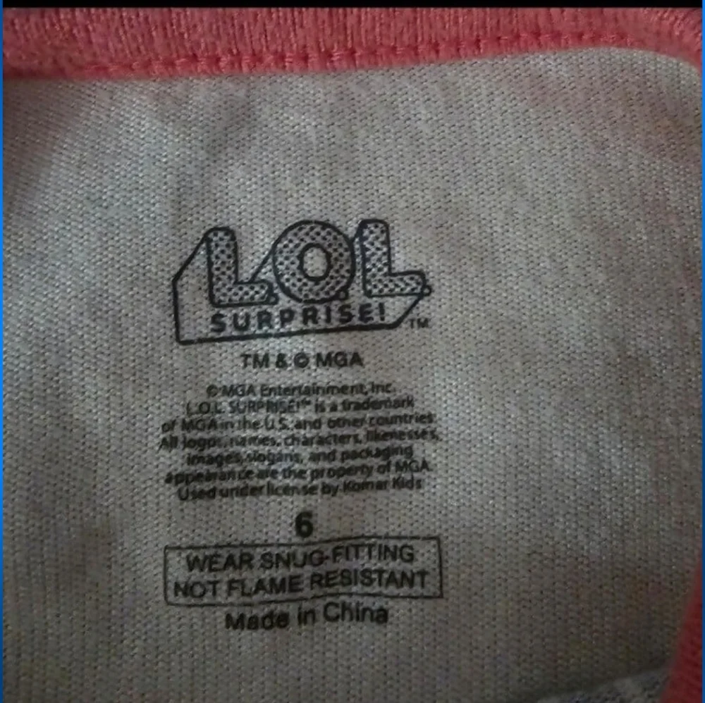 2 pairs of L.O.L Pajama sets! Girls size 6! - Picture 7 of 12